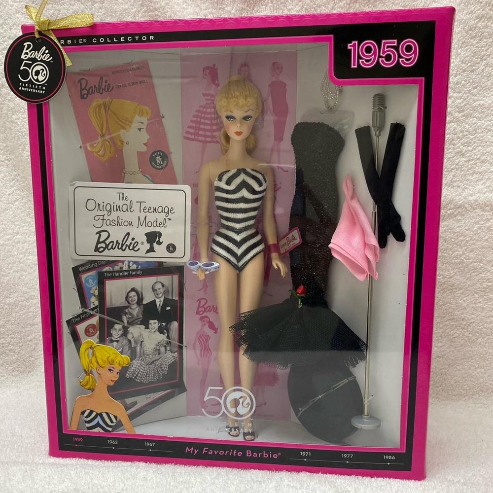 Barbie Collectors 50th Anniversary of 1959 Original Teenage Fashion Model